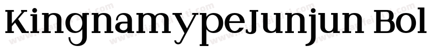 KingnamypeJunjun Bold字体转换